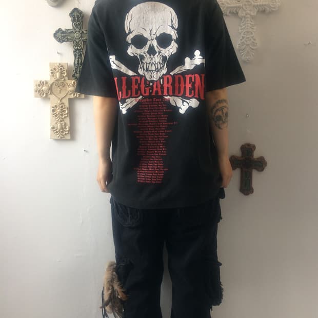 skull printing t shirt