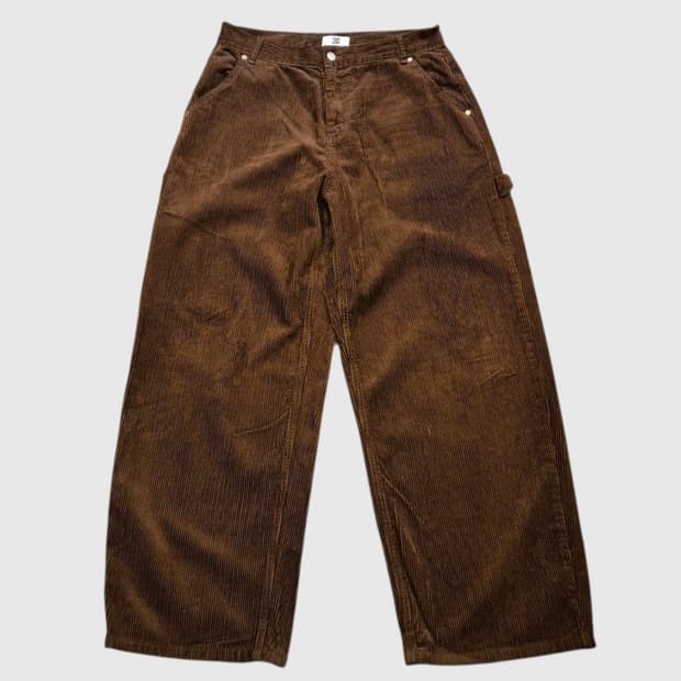 30인치 브라운 카팬터 와이드핏 코듀로이팬츠 