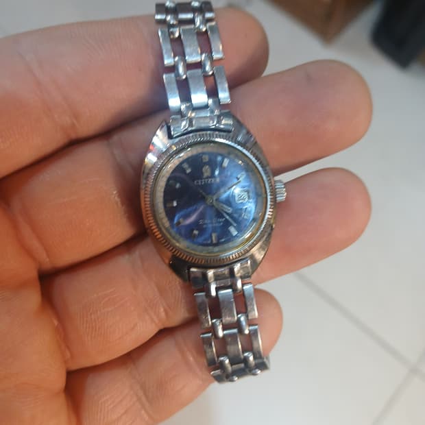 빈티지 시티즌 DATE STAR 21석 여성용수동시계