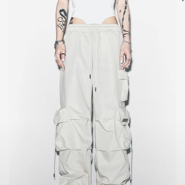 yeel soild cargo pants 카고 팬츠 베이지