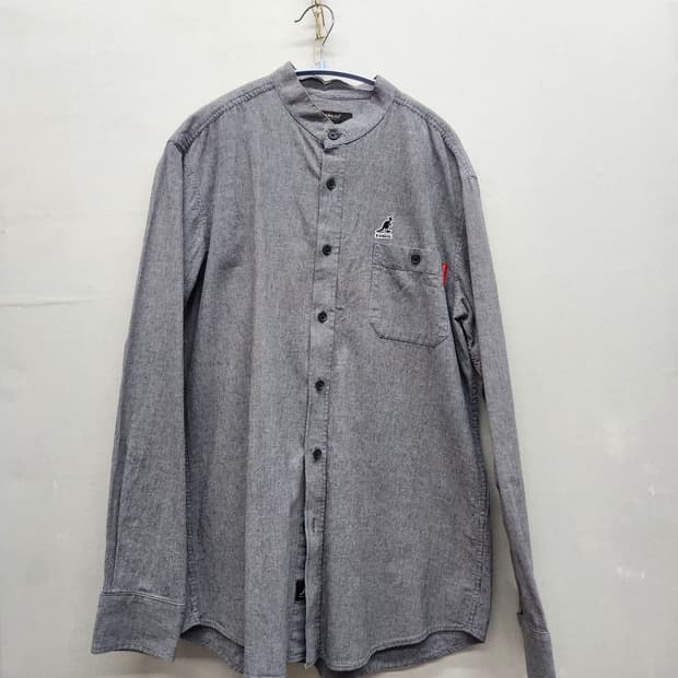 캉골 로고 원포켓 스트라이프 헨리넥 셔츠 L(L)