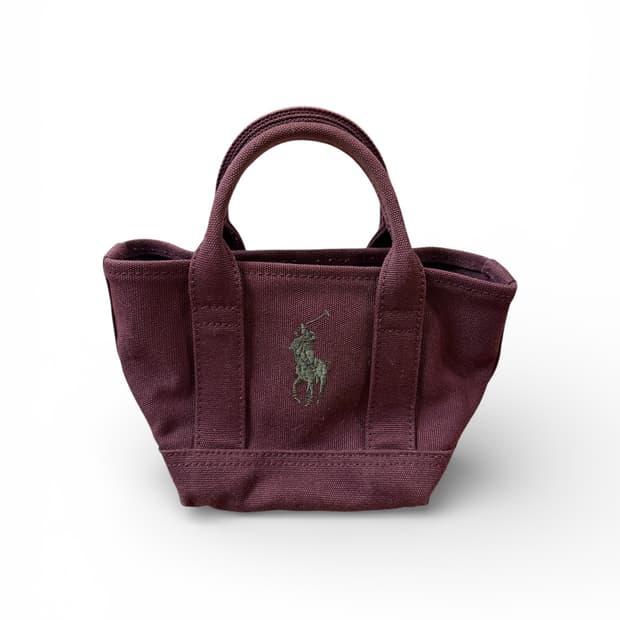 폴로 랄프로렌 미니 캔버스 캠퍼스 토트백 