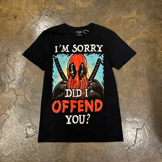 MARVEL 마블 데드풀 프린팅 티셔츠 S