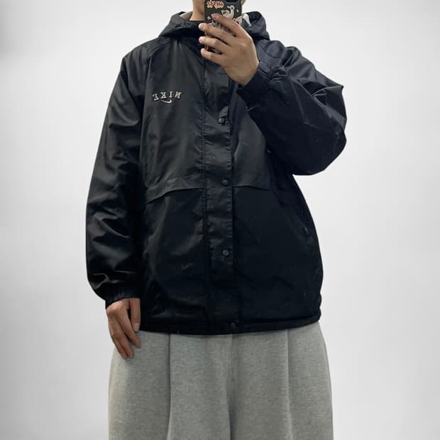 나이키 00s 올드스쿨 빅 스우시 나일론 후드 자켓