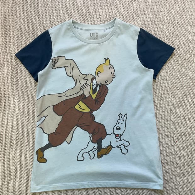 유니클로 x LES AVENTURES DE TINTIN 반팔티 