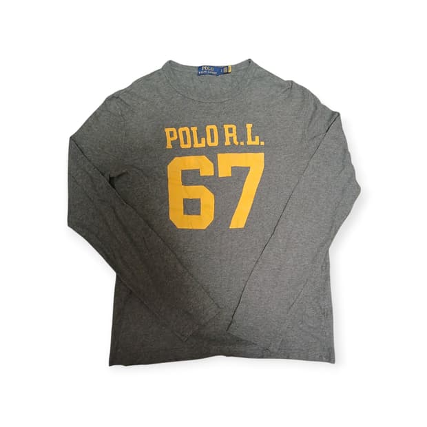 랄프 로렌 폴로 67 로고 긴팔티