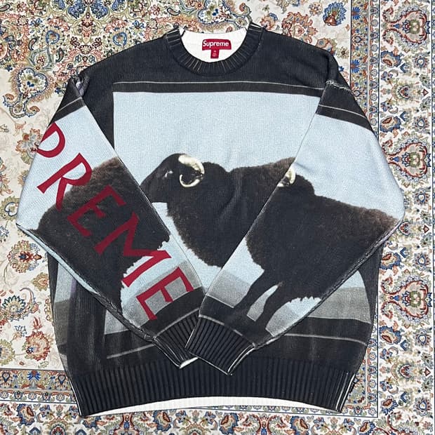 슈프림 데미안허스트 니트