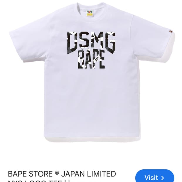 도버스트릿마켓 긴자 베이프 티셔츠