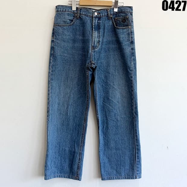 할리데이비슨 스트레이트 핏 빈티지 데님 팬츠 34X34 0427