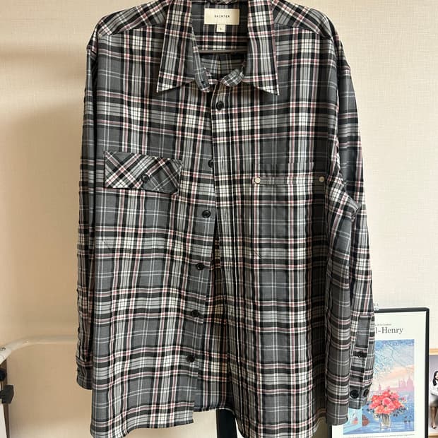셔터 체크 셔츠 L(103-105)