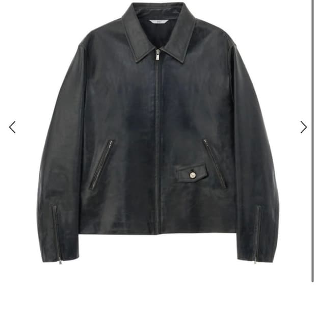 STU Lamb Skin Leather Jacket Black