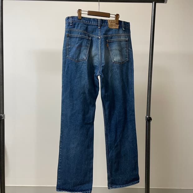 (40) 80s 빈티지 리바이스 517 오렌지탭 부츠컷 데님팬츠