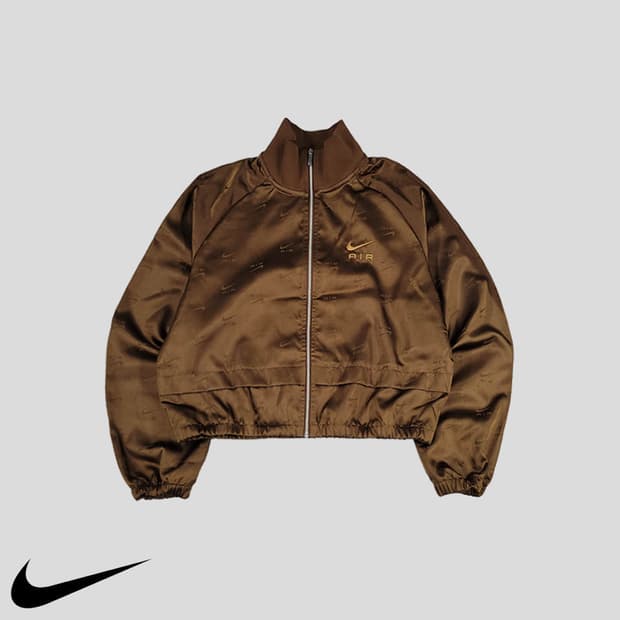 (새상품) 나이키 에어 새틴 자켓 브라운 M
