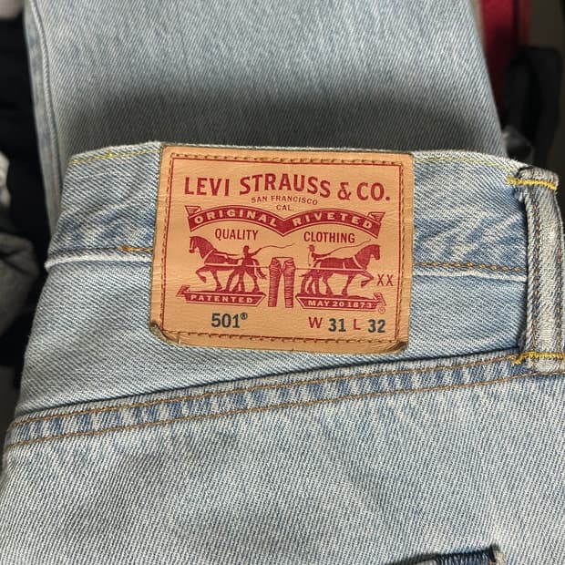리바이스 501 데님 연청 31