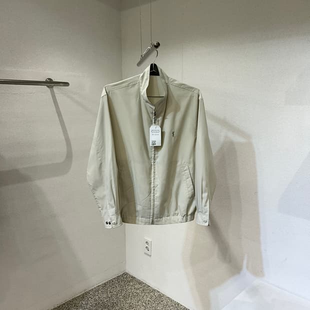 입생로랑 봄버 블루종 자켓