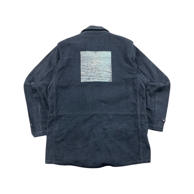 CYCLE (MADE IN JAPAN) 백프린팅 스웨이드 자켓