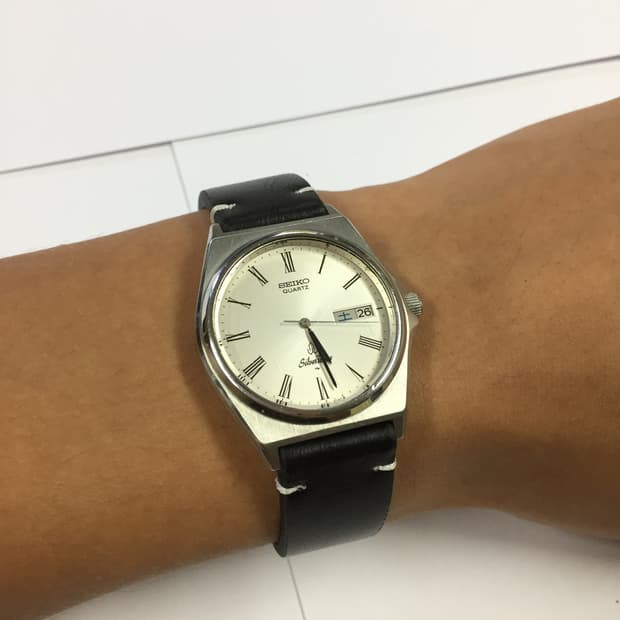 80s seiko silver wave roman index ver.2