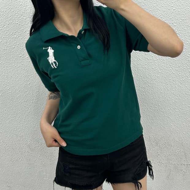 폴로 랄프로렌 빅포니 딥그린 pk반팔 L