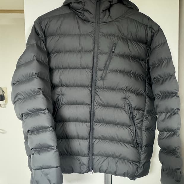 무탠다드 시티레저 후디드 라이트 다운자켓 패딩 그레이 2xl