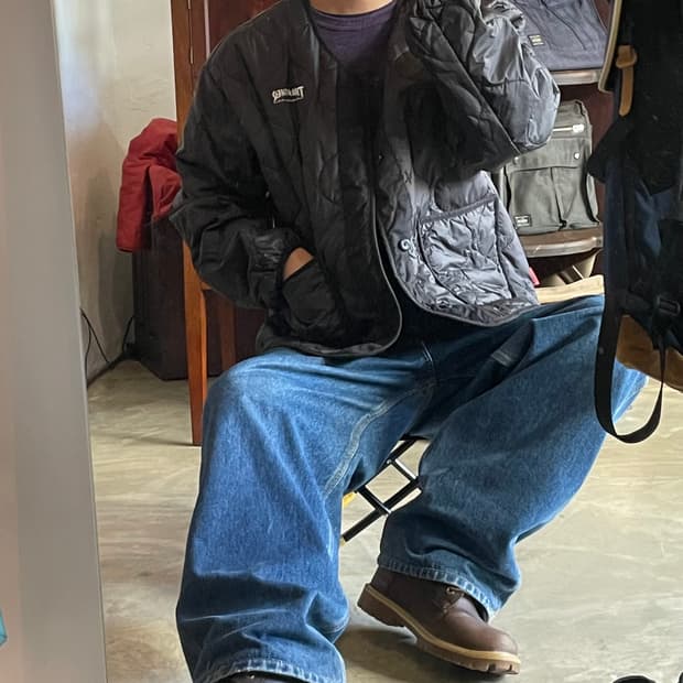 THRASHER 트레셔 깔깔이 경량패딩 XL