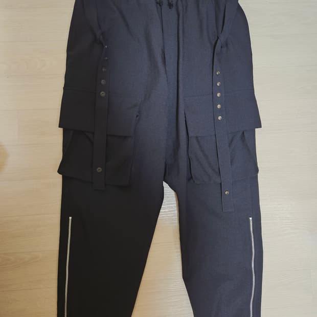 Yohji Yamamoto 요지 S'yte 카고 배기 사루엘 팬츠 블랙