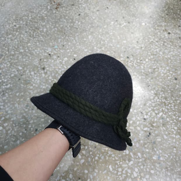 빈티지 울100 벙거지 버킷햇- 프리사이즈