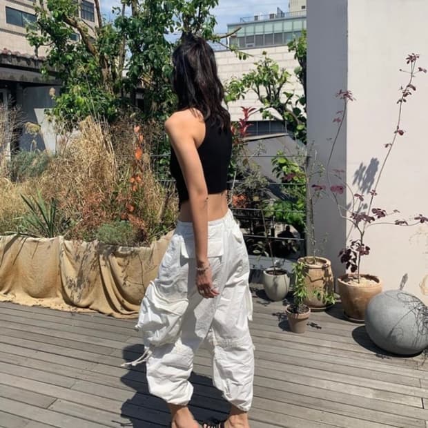 [SEO] DETACHABLE POCKET PANTS white