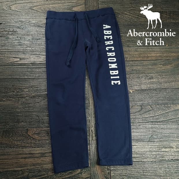 [아베크롬비] Y2K 빈티지 로고 패치 스웻 팬츠 네이비 M20042