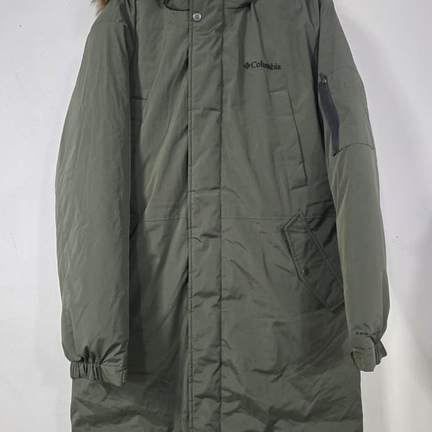 컬럼비아  옴니히트 발열 카키색 롱패딩