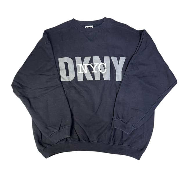 빈티지 90s DKNY NYC 네이지 스웻셔츠 맨투맨 OS