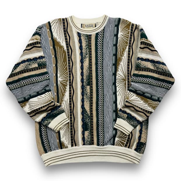 COTTON TRADERS 3D 에스닉 케이블 니트