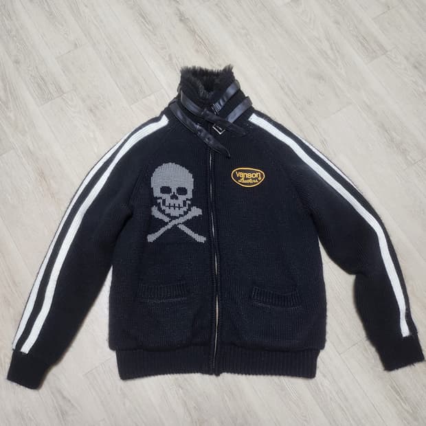 밴슨 레더 스컬 코위찬 자켓