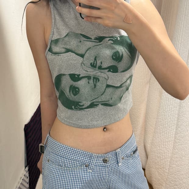 Graphic tank top