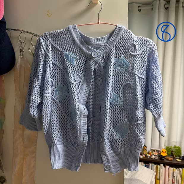 소라색 여름니트