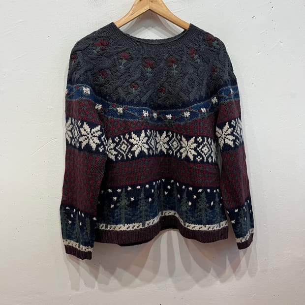 에어로포스테일 울 노르딕 니트 스웨터 우먼즈