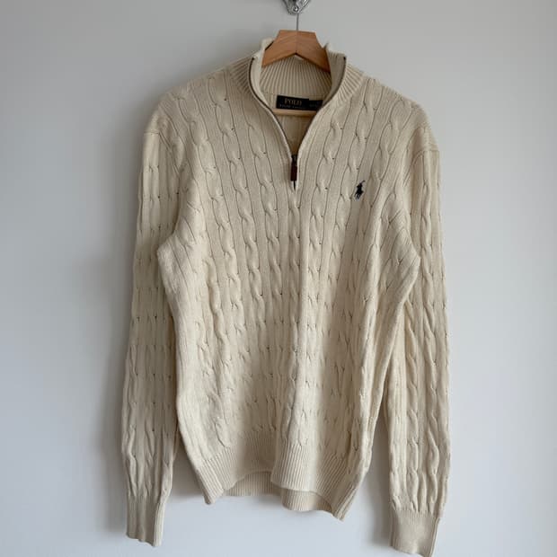 폴로 랄프로렌(Polo Ralph Lauren) 꽈베기 하프집업