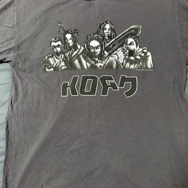 90s korn 콘 티셔츠