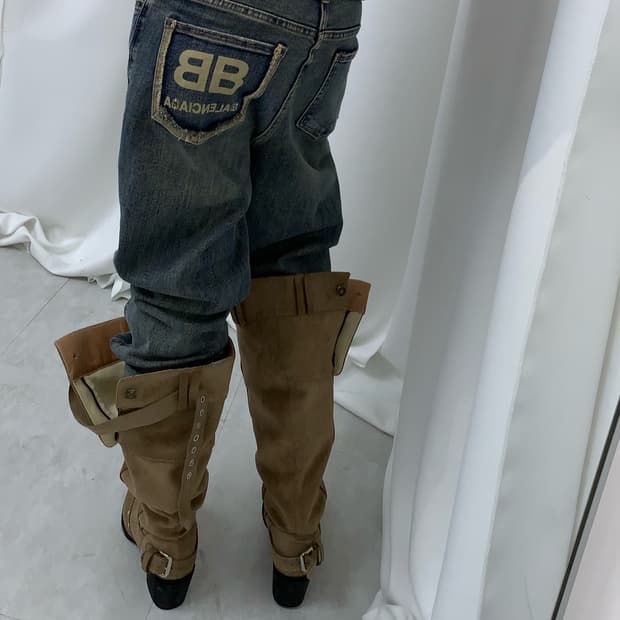 발렌시아가 연청 데님진