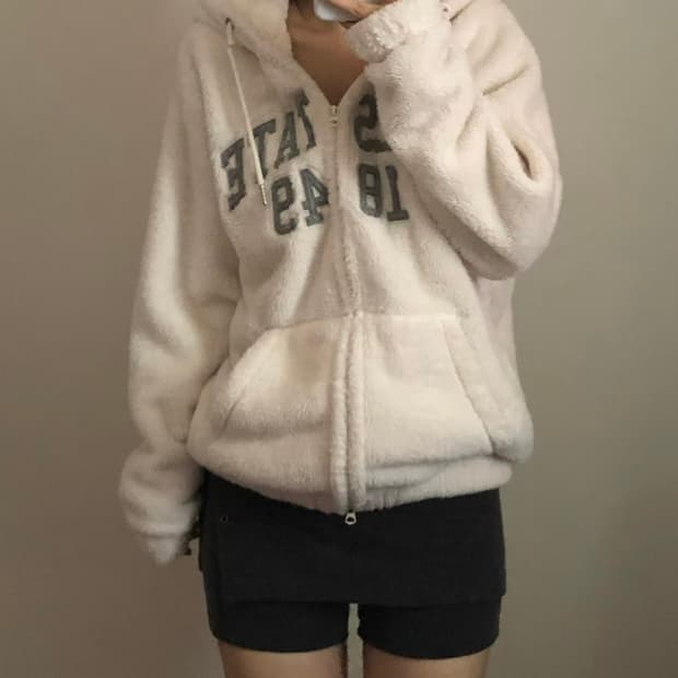 후아유 쉐르파 후드집업