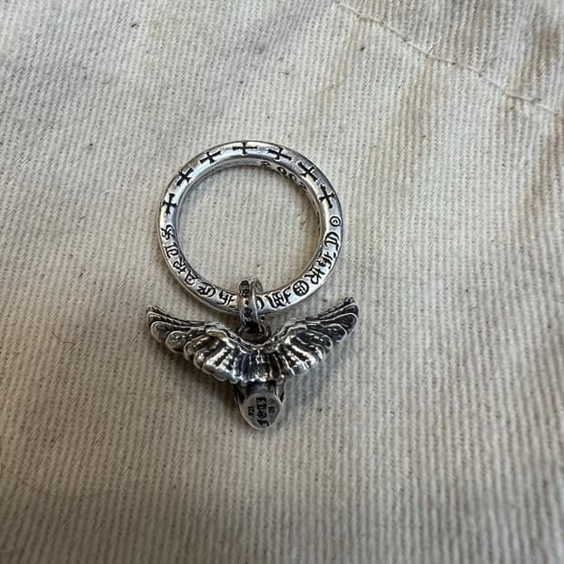 크롬하츠 윙스컬 링