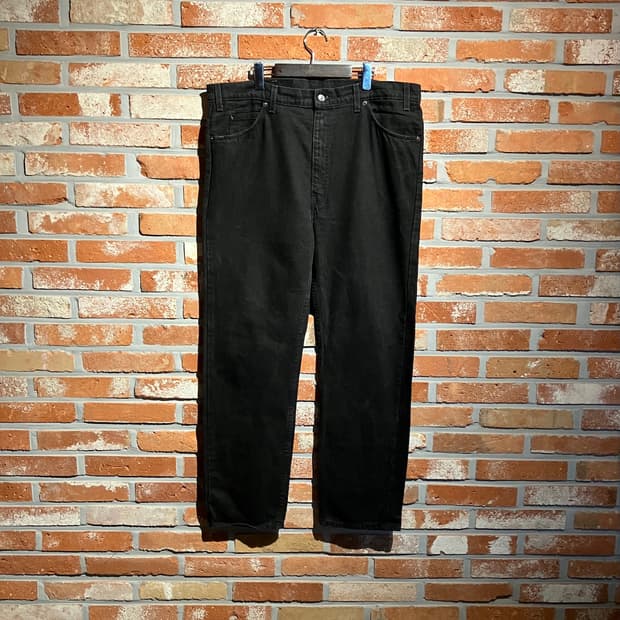 90s USA 빈티지 리바이스 505 블랙 데님 팬츠
