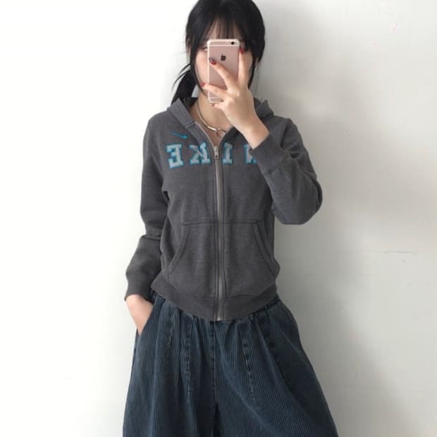 나이키 스우시 후드집업