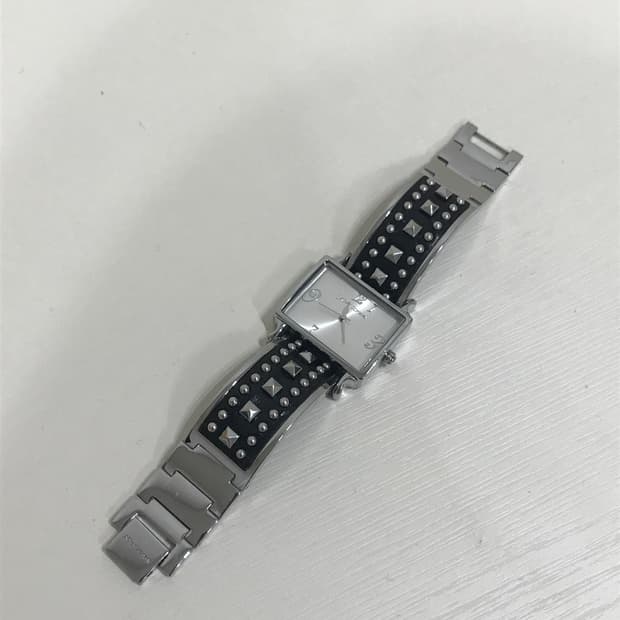 Punk rock chic studded watch