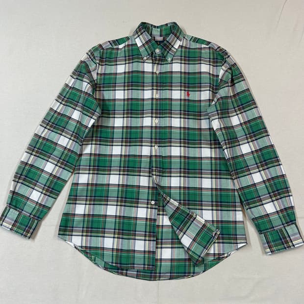 M) 폴로 랄프로렌 클래식 옥스포드 체크 셔츠