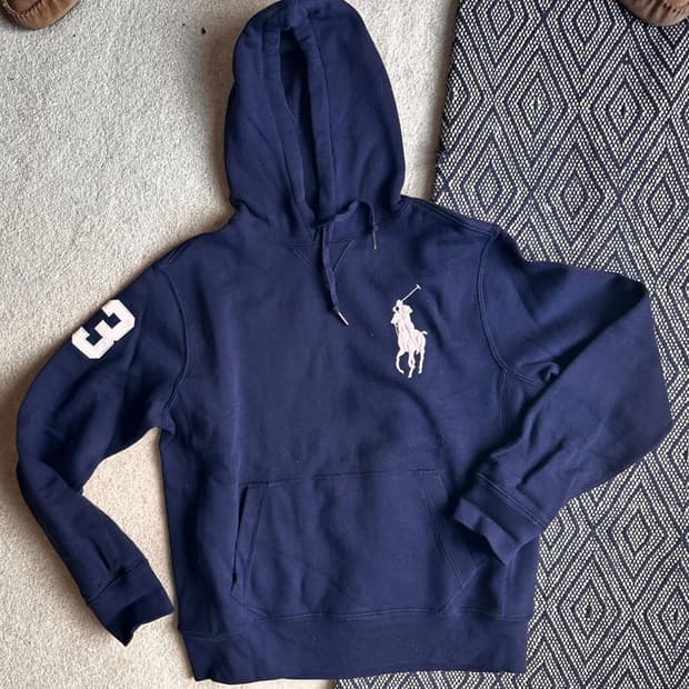 폴로 랄프로렌 빅포니 네이비 후드티