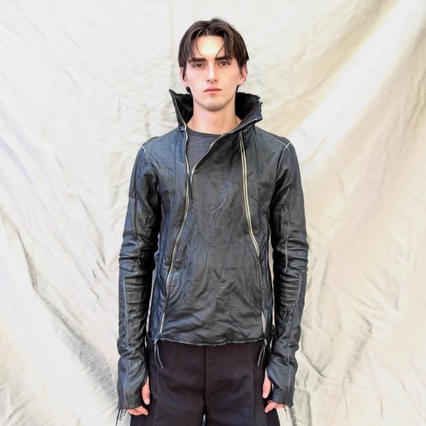 TYPE III HIGH NECK LEATHER JACKET