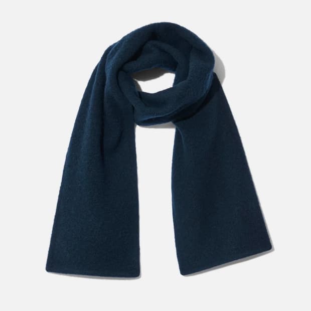 리에르 25fw 플리스 머플러/네이비