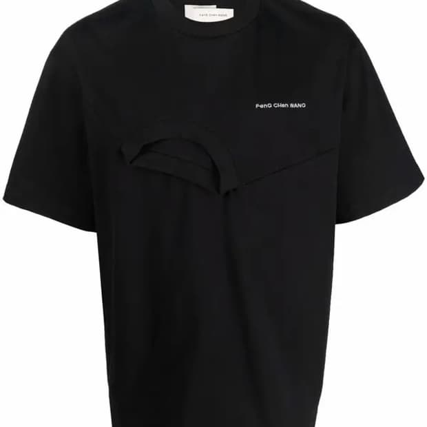 펑첸왕 더블넥 레이어드 티셔츠