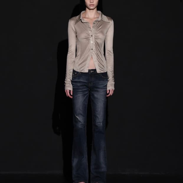 보헤미안서울 WASHING BOOTS CUT DENIM PANTS