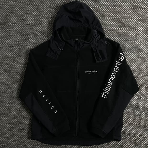디스이즈네버댓 스펠 빅로고 후드 플리스 자켓o 3824